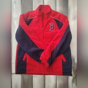 Boston Red Sox Full Zip Jacket Sweater Sz M